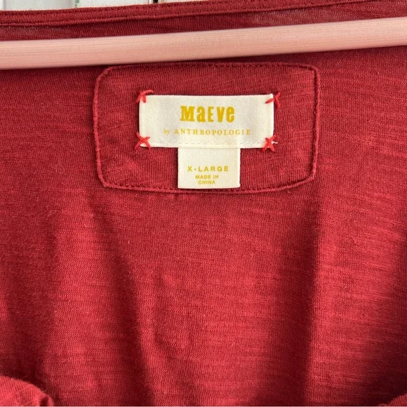 Anthropologie Red Peplum Blouse - Picture 8 of 10